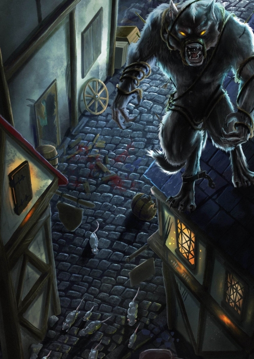 A4 Full-Page Creature Illustration Example