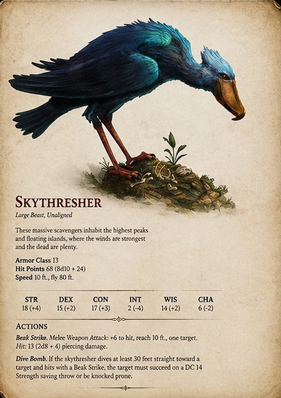 Shoebill Book Illustration